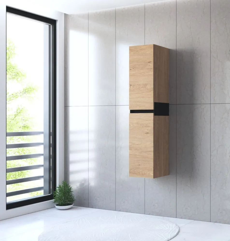 Szafka łazienkowa DUESA 2D 30cm dąb złoty dwudrzwiowa I sklep meblowy MIRAT. styl LOFT, SKANDYNAWSKI kolekcja DUESA