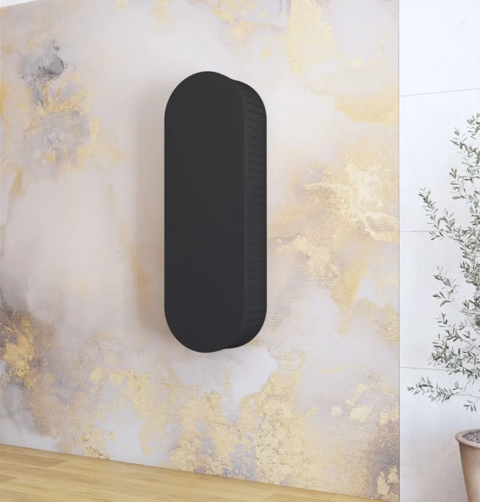 Szafka łazienkowa VENEZIA 1D 43cm czarny mat wysoka I sklep meblowy MIRAT. styl RYFLOWANY kolekcja VENEZIA