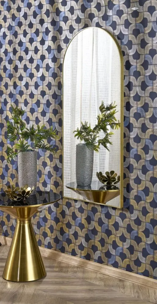 Lustro dekoracyjne CURIO złote łukowate I sklep meblowy MIRAT. styl GLAMOUR