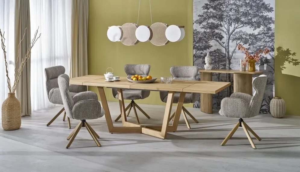 Stół rozkładany MASSIVE 3 160(250)x90 dąb naturalny rozsuwany I sklep meblowy MIRAT. styl SKANDYNAWSKI