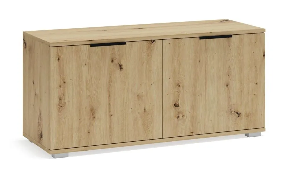 Szafka na buty CLIF ST-100 dąb artisan dwudrzwiowa I sklep meblowy MIRAT. styl SKANDYNAWSKI kolekcja CLIF