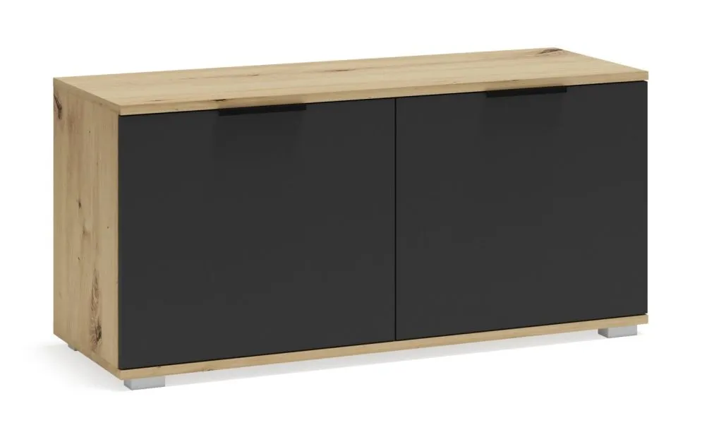 Szafka na buty CLIF ST-100 dąb artisan/antracyt trwała I sklep meblowy MIRAT.  kolekcja CLIF