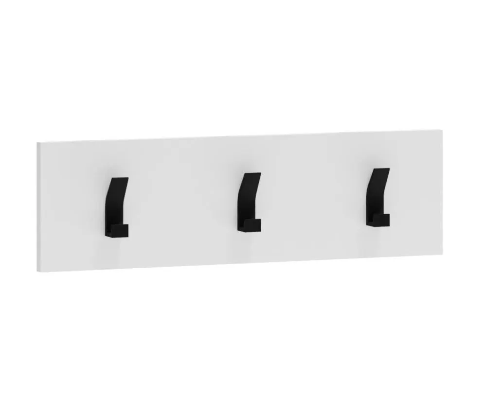 Wieszak do przedpokoju CLIF W-50 biały/czarny na ścianę I sklep meblowy MIRAT. styl SKANDYNAWSKI kolekcja CLIF