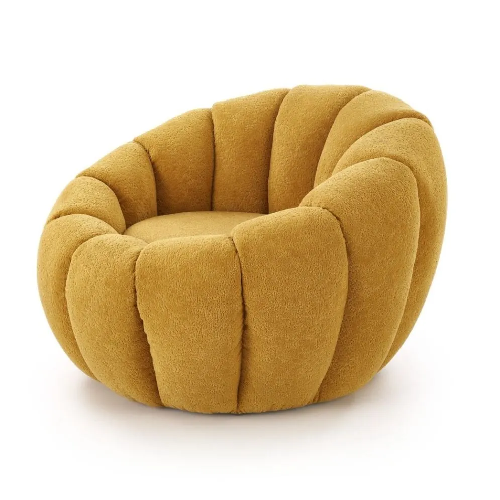 Fotel GASPAR 2 musztardowy muszelkowy I sklep meblowy MIRAT.