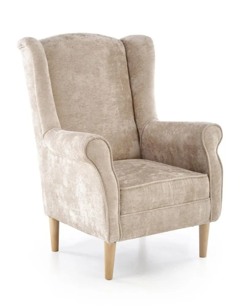 Fotel uszak HERMES beżowy do salonu I sklep meblowy MIRAT.