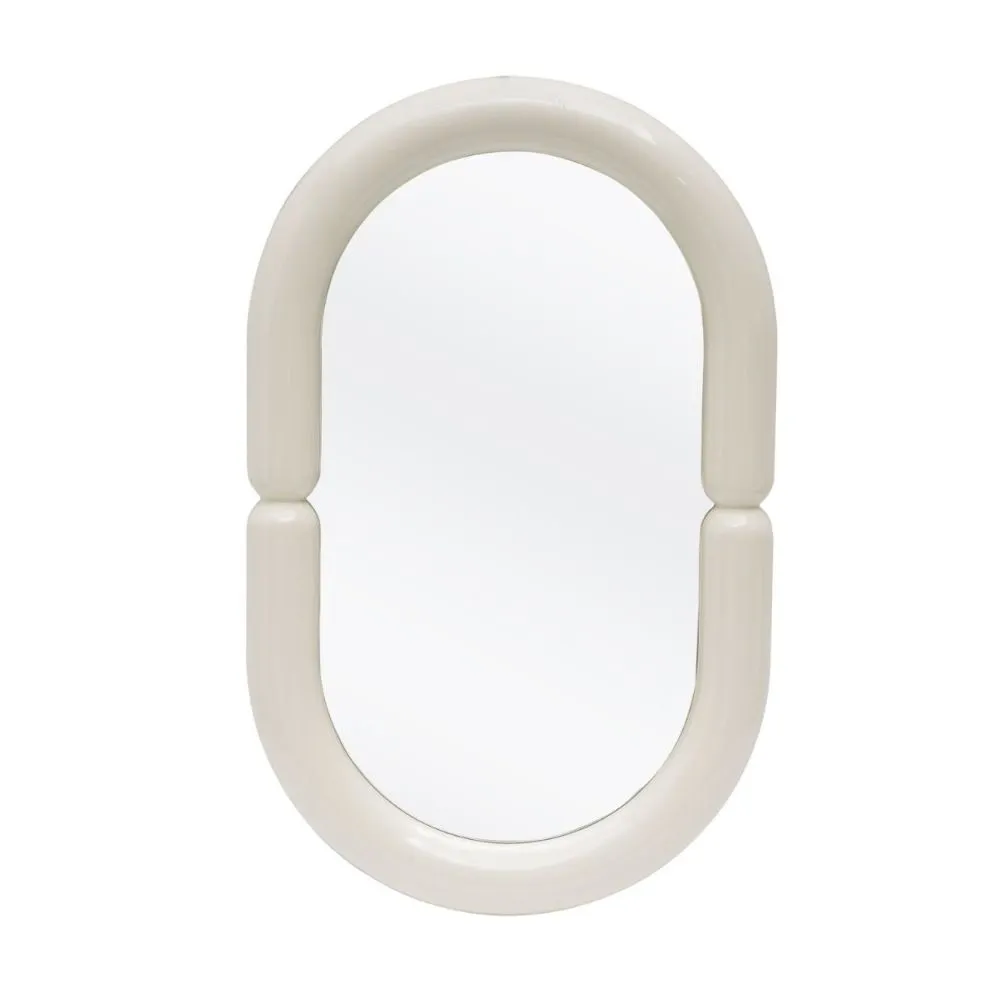 Lustro dekoracyjne POSTER 50x80cm białe w stylu japandi I sklep meblowy MIRAT.