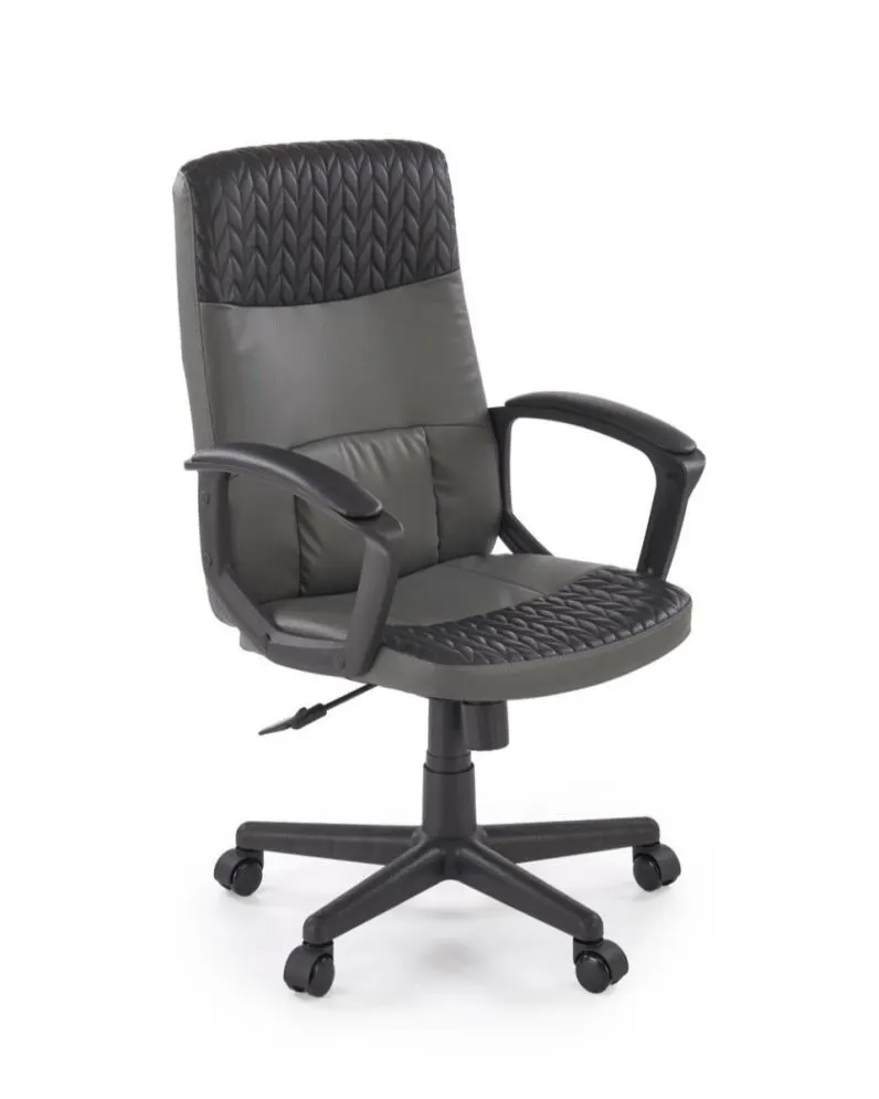Fotel biurowy BJORN czarny/szary gabinetowy I sklep meblowy MIRAT.