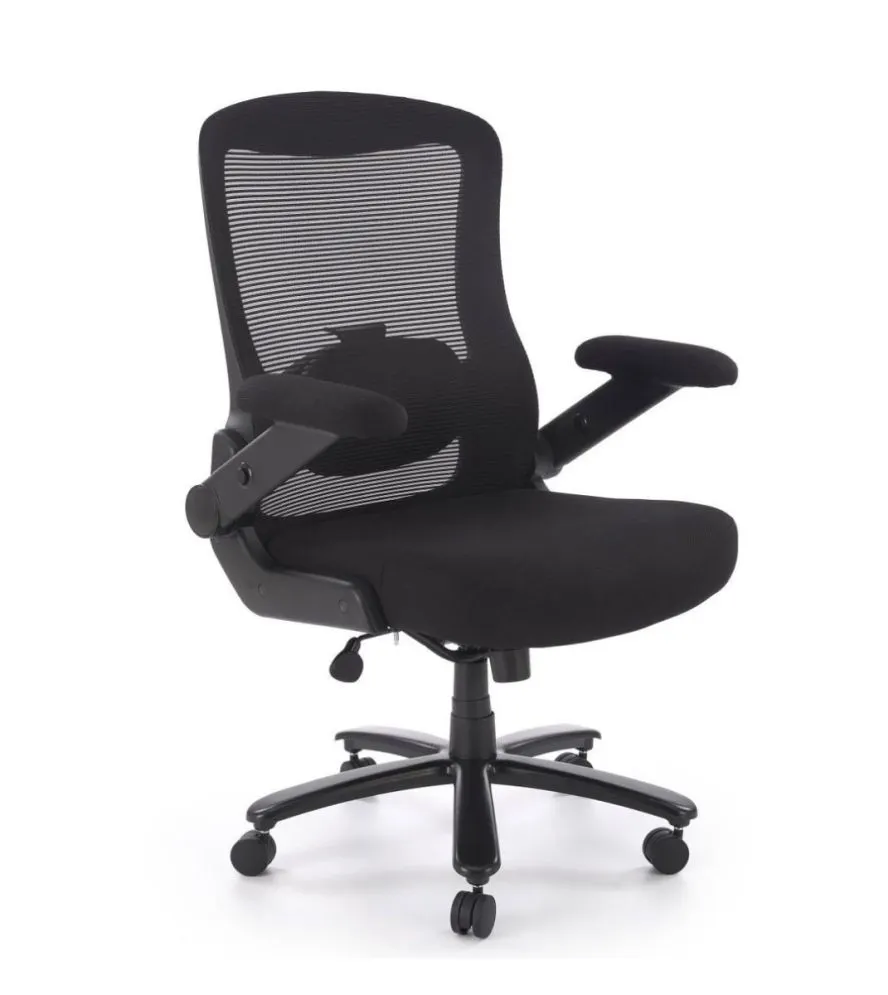 Fotel biurowy CYBORG czarny z regulowanymi podłokietnikami I sklep meblowy MIRAT.