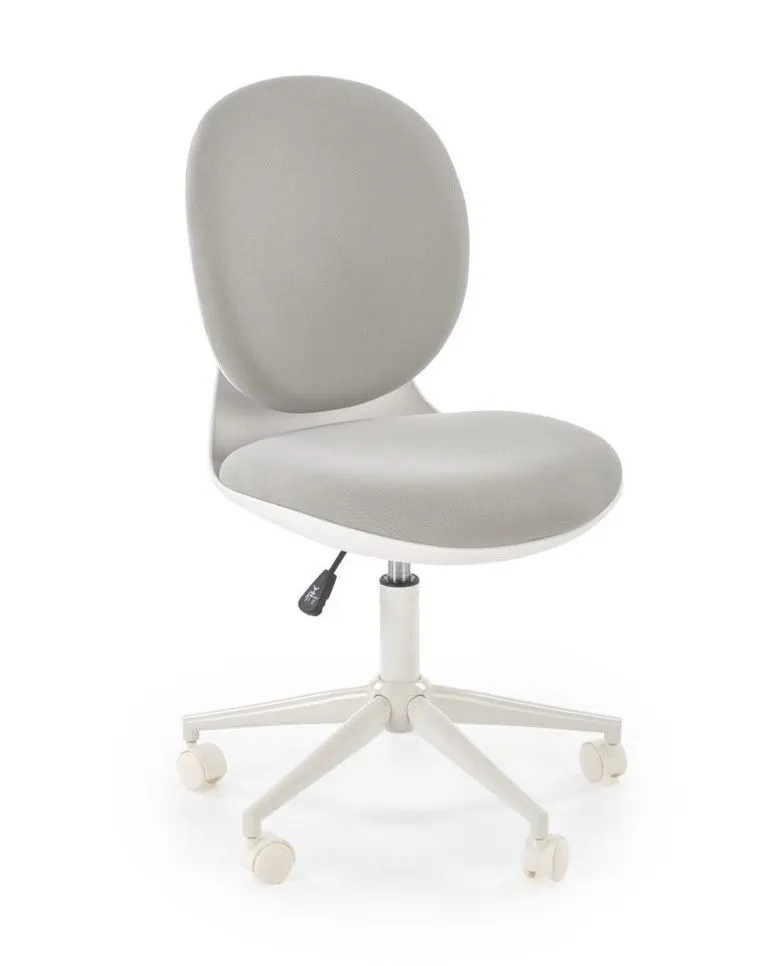 Fotel dziecięcy ORION 2 jasny szary/biały tapicerowany I sklep meblowy MIRAT.