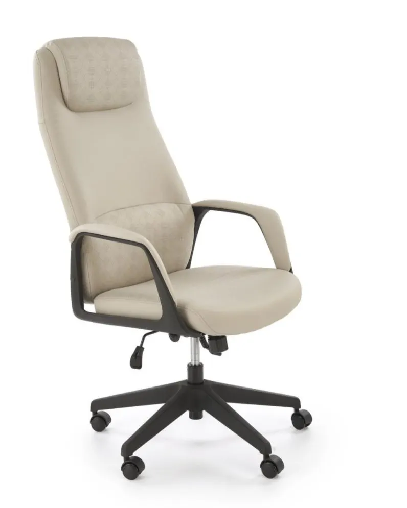 Fotel biurowy RAZOR beżowy skórzany I sklep meblowy MIRAT.