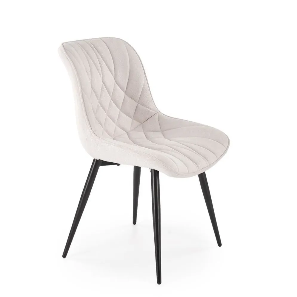 Krzesło tapicerowane K567 kremowe na metalowych nogach I sklep meblowy MIRAT.