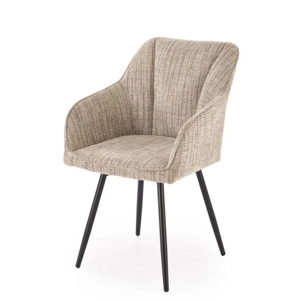 Krzesło tapicerowane K576 beżowe obracane 360° I sklep meblowy MIRAT. styl LOFT