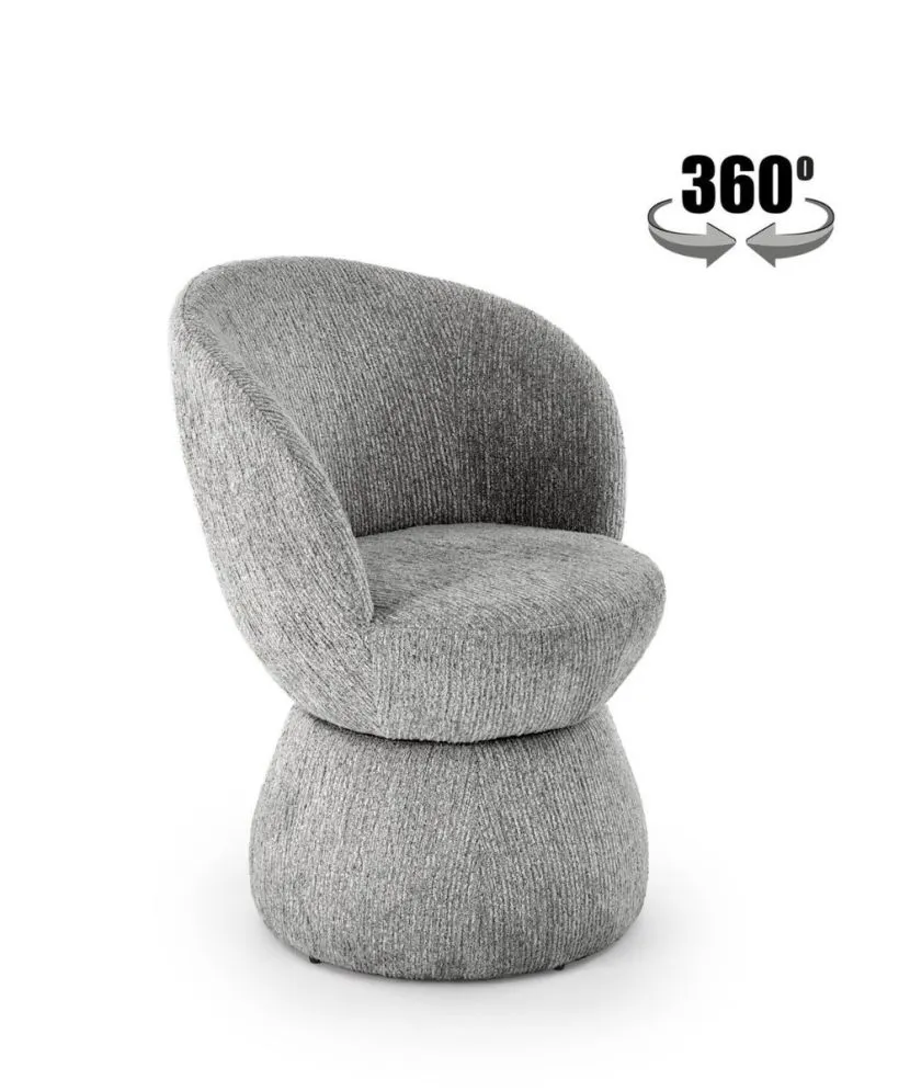 Krzesło tapicerowane K581 szare obracane 360° I sklep meblowy MIRAT.