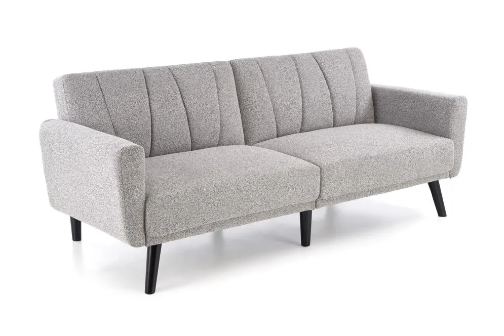 Sofa rozkładana LARIX szara na drewnianych nogach  I sklep meblowy MIRAT.