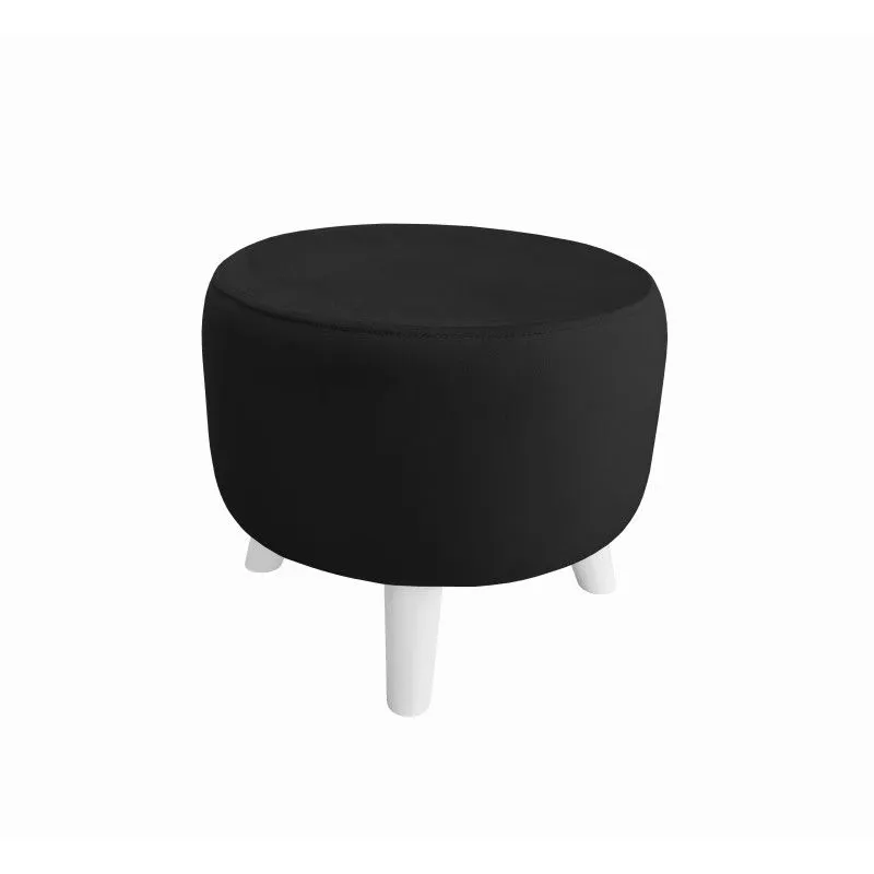 Pufa POLA MG19 czarna/biała okrągła I sklep meblowy MIRAT. styl SKANDYNAWSKI