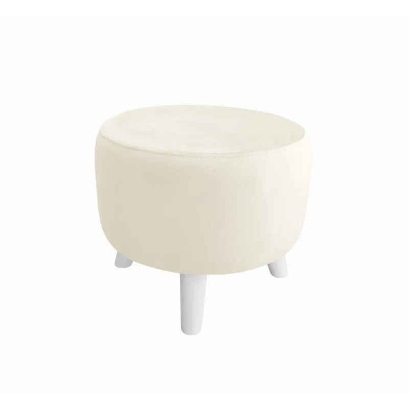 Pufa POLA MG50 kremowa/biała niska I sklep meblowy MIRAT. styl SKANDYNAWSKI