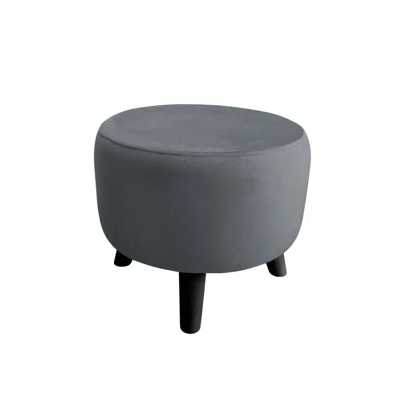 Pufa POLA BL14 szara/czarna na nóżkach I sklep meblowy MIRAT. styl LOFT