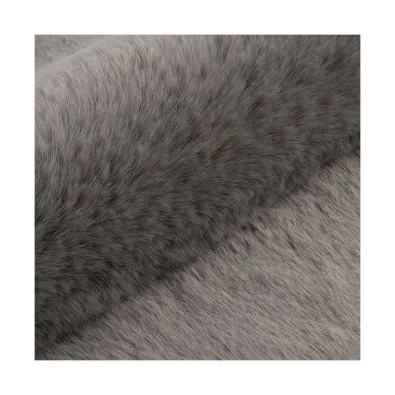 Pufa POLA BUNNY 05 szara/czarna pluszowa I sklep meblowy MIRAT. styl SKANDYNAWSKI