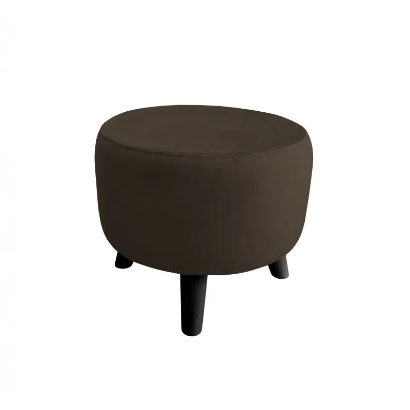 Pufa POLA MG05 brązowa/czarna niska I sklep meblowy MIRAT. styl LOFT