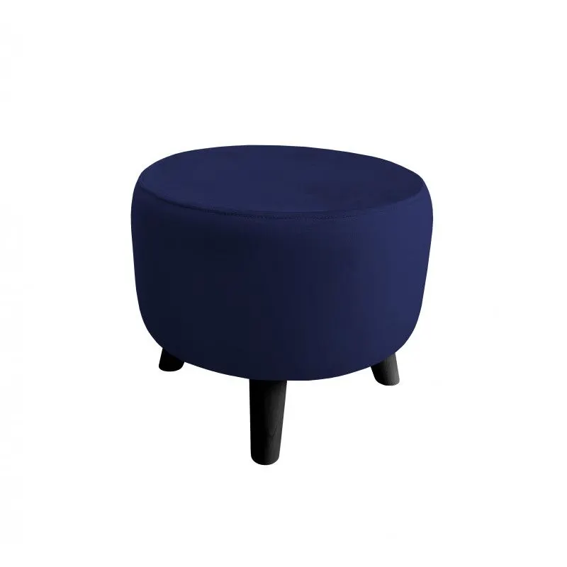Pufa POLA MG16 granatowa/czarna okrągła I sklep meblowy MIRAT. styl LOFT