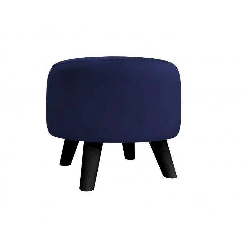 Pufa POLA MG16 granatowa/czarna okrągła I sklep meblowy MIRAT. styl LOFT