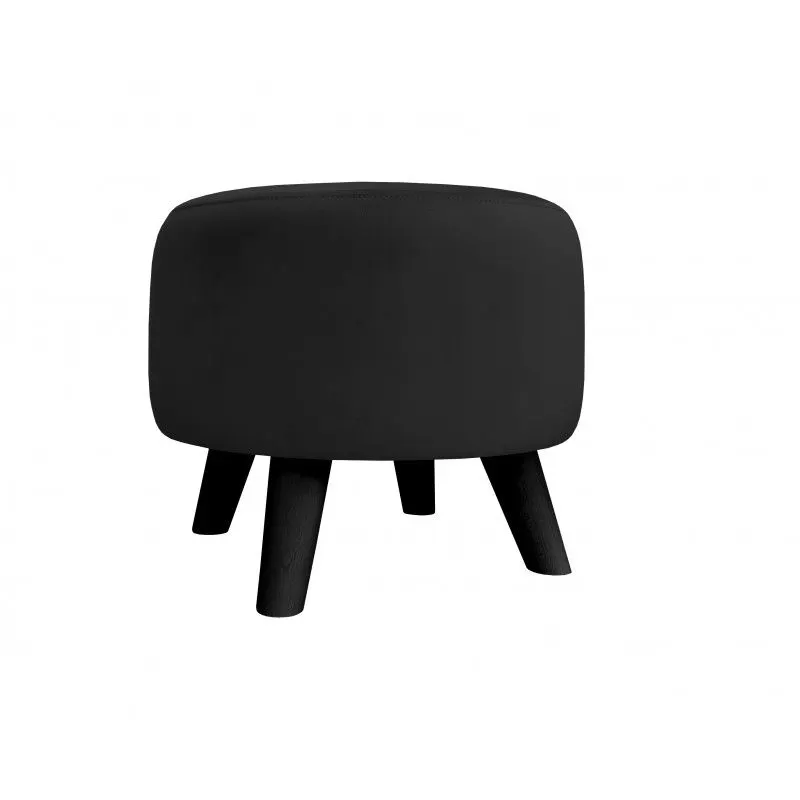 Pufa POLA MG19 czarna okrągła I sklep meblowy MIRAT. styl LOFT