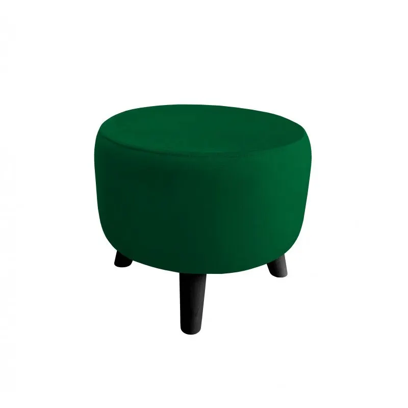 Pufa POLA MG25 zielona/czarna okrągła I sklep meblowy MIRAT. styl LOFT