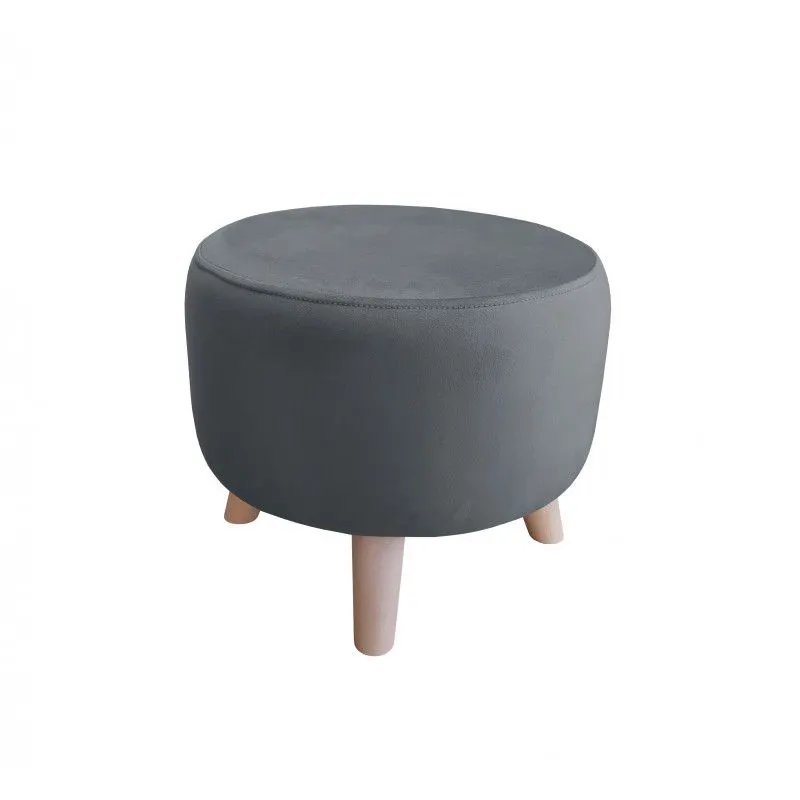 Pufa POLA BL14 ciemnoszary/buk niska I sklep meblowy MIRAT. styl SKANDYNAWSKI