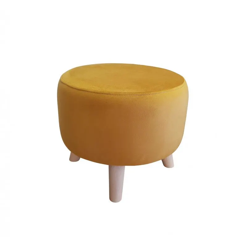 Pufa POLA MG15 miodowa/buk niska I sklep meblowy MIRAT. styl SKANDYNAWSKI