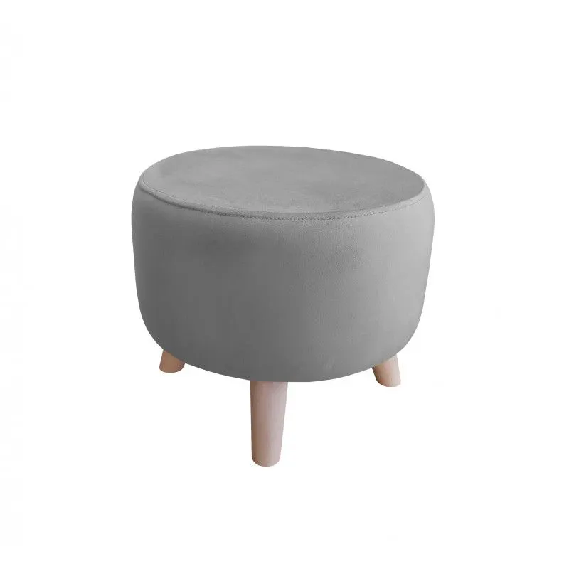 Pufa POLA MG17 szara/buk niska I sklep meblowy MIRAT. styl SKANDYNAWSKI