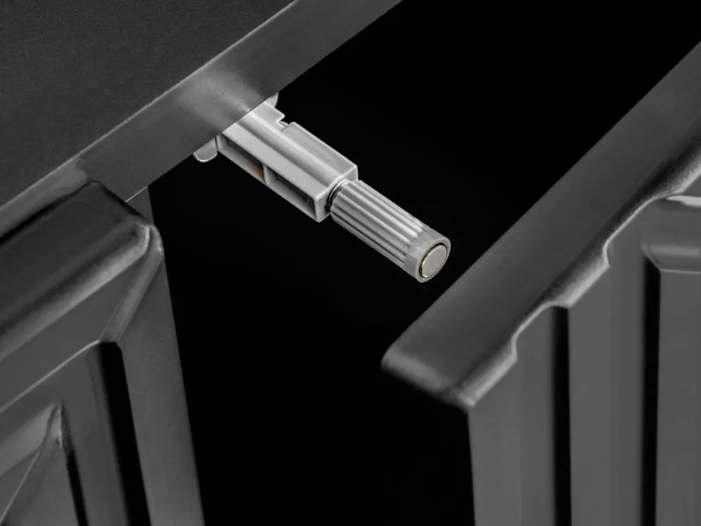 Komoda PYRAMID czarny mat/złota z szafkami I sklep meblowy MIRAT. styl GLAMOUR