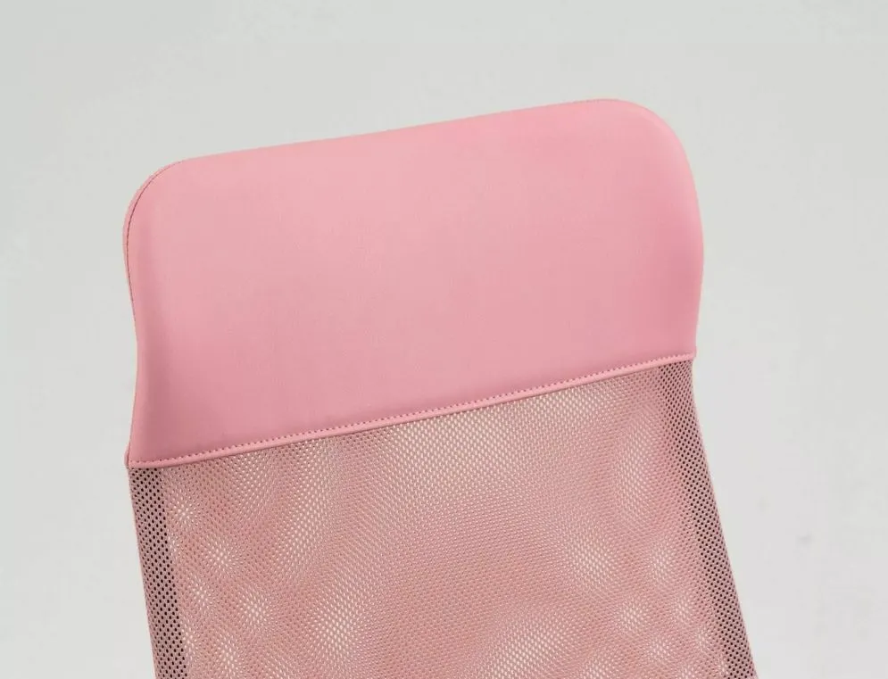 Fotel biurowy Q-026 różowy/biały dla nastolatki I sklep meblowy MIRAT.