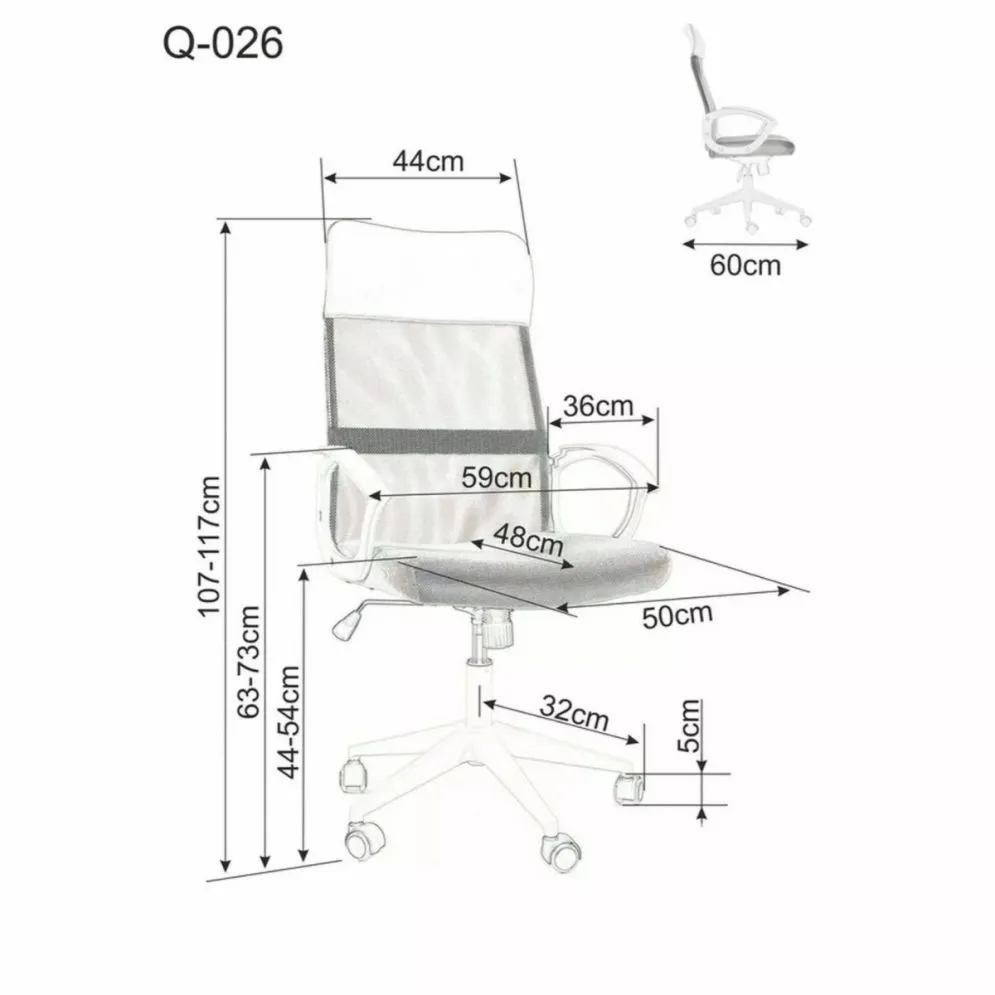 Fotel biurowy Q-026 różowy/biały dla nastolatki I sklep meblowy MIRAT.