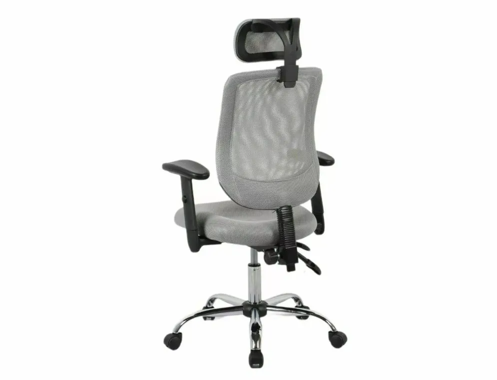 Fotel biurowy Q-118R szary ergonomiczny I sklep meblowy MIRAT.