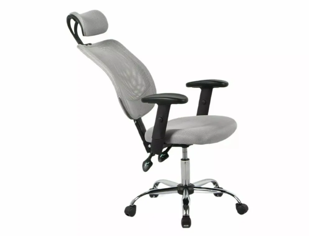 Fotel biurowy Q-118R szary ergonomiczny I sklep meblowy MIRAT.