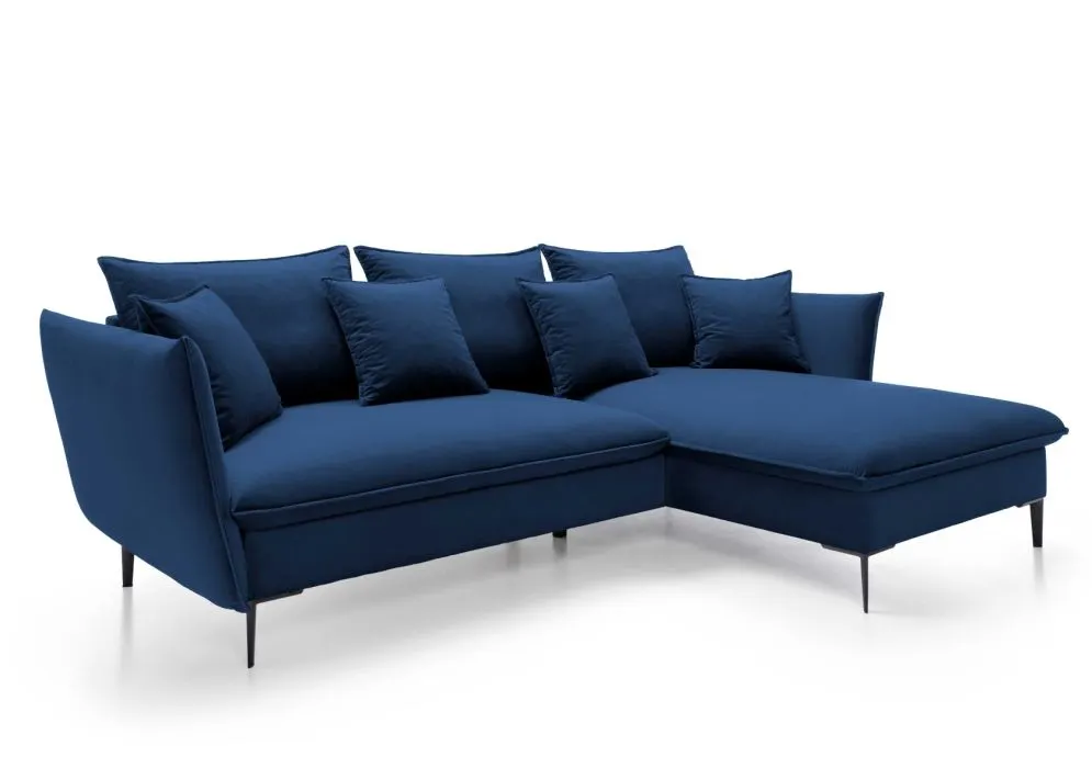 Narożnik z funkcją spania BOSS granatowy do salonu I sklep meblowy MIRAT.