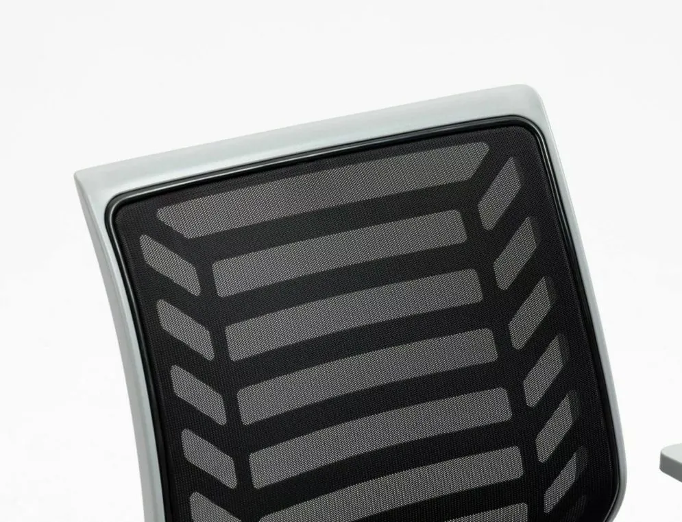 Fotel biurowy Q-320 szary z podłokietnikami stałymi I sklep meblowy MIRAT.