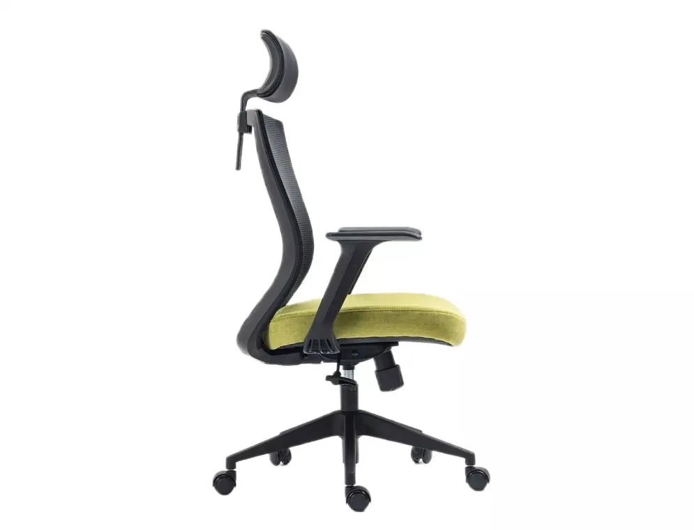 Fotel biurowy Q-328H czarny/zielony z mechanizmem MULTIBLOCK I sklep meblowy MIRAT.