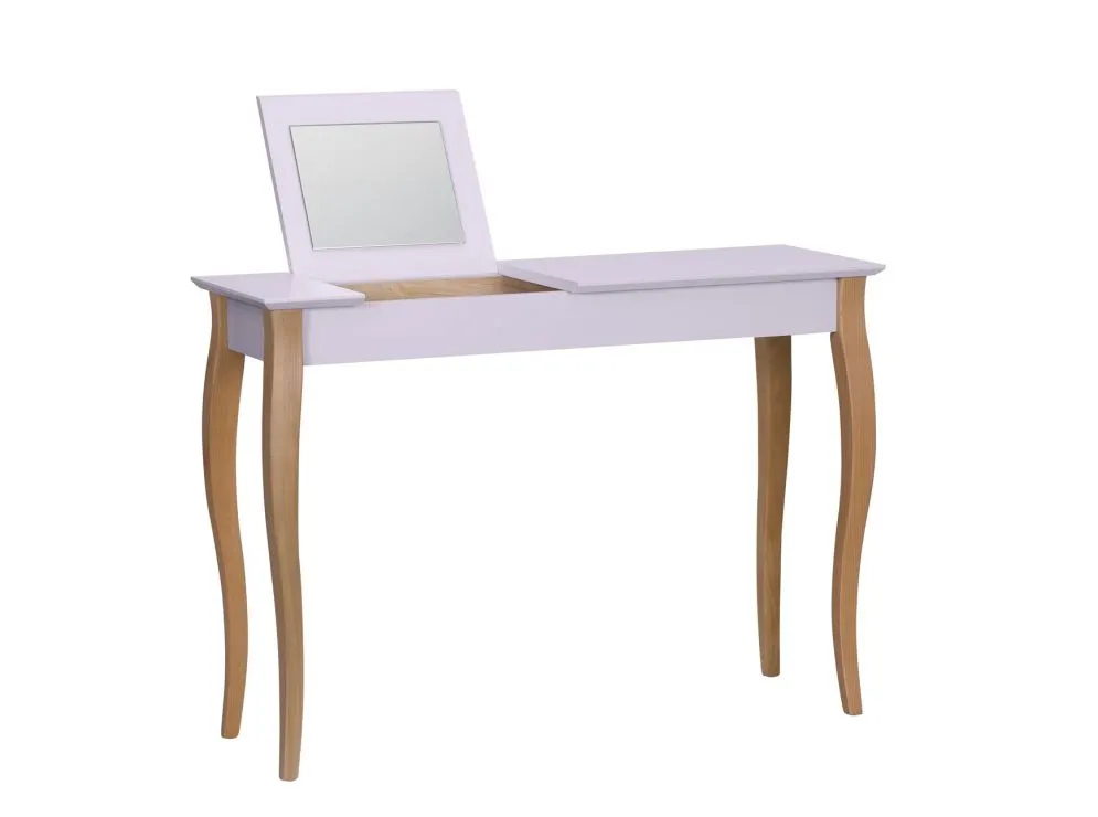 Toaletka z lustrem LILLO 105 cm różowa w stylu skandynawskim | MIRAT. styl SKANDYNAWSKI