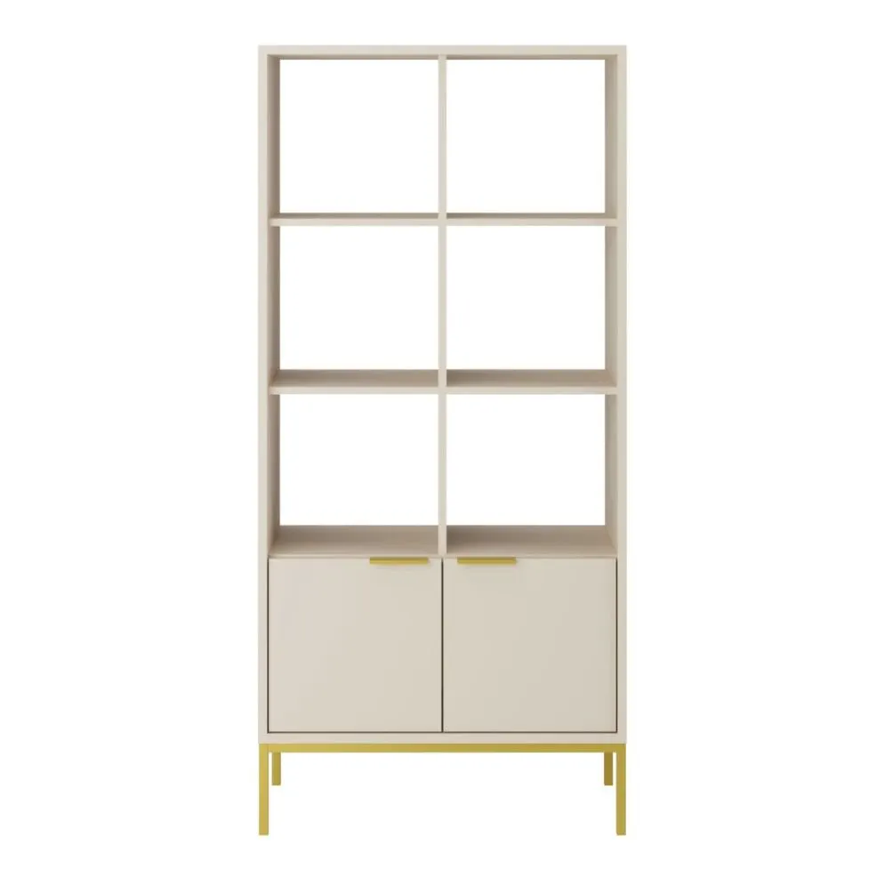 Regał AUSTIN kaszmir/złoty w stylu glamour I sklep meblowy MIRAT. styl GLAMOUR