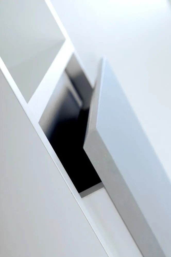 Regał DALIA biały/szary z szufladami I sklep meblowy MIRAT. styl SKANDYNAWSKI kolekcja DALIA