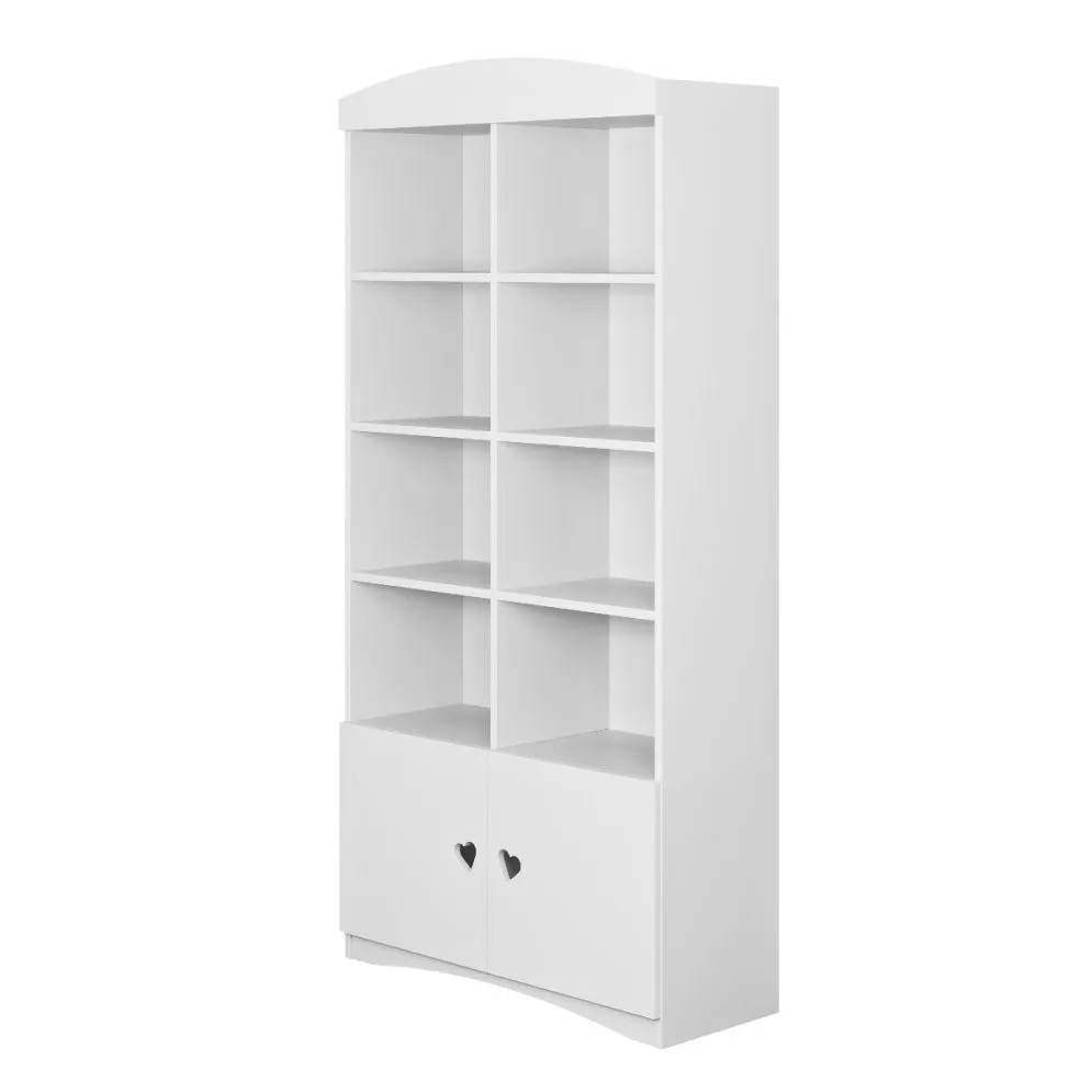 Regał JULIA biały na zabawki z szafką | MIRAT.  kolekcja JULIA