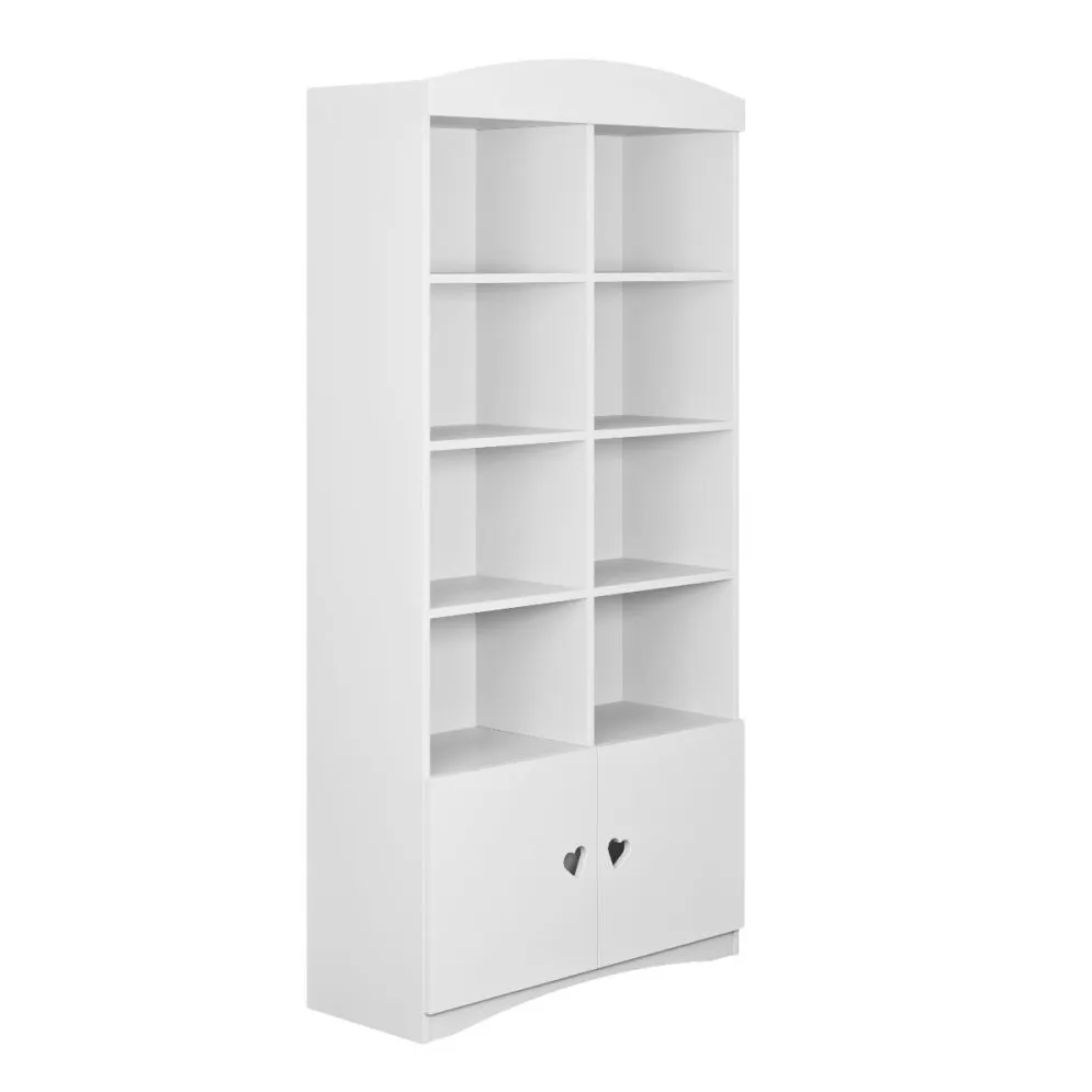 Regał JULIA biały na zabawki z szafką | MIRAT.  kolekcja JULIA