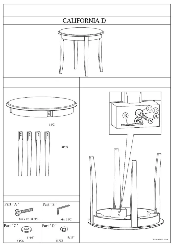 Ława CALIFORNIA D ciemny orzech w klasycznym stylu | MIRAT. styl KLASYCZNY