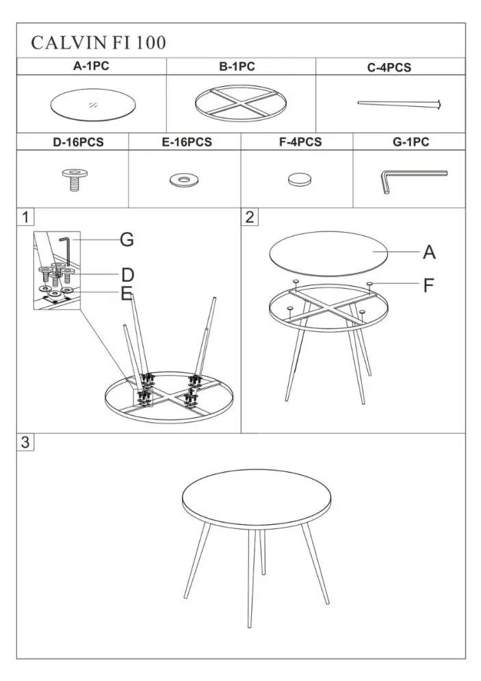 Stół okrągły CALVIN czarny marmur/złoty szklany | MIRAT. w stylu GLAMOUR kolekcja