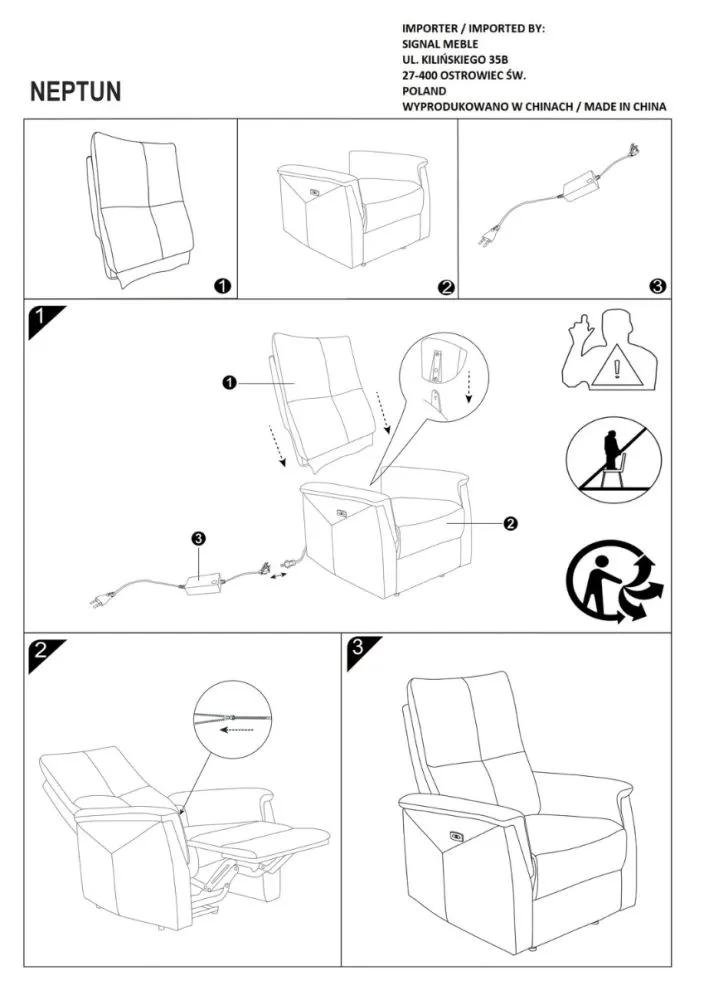 Fotel rozkładany NEPTUN VELVET antyczny róż elektryczny | MIRAT.
