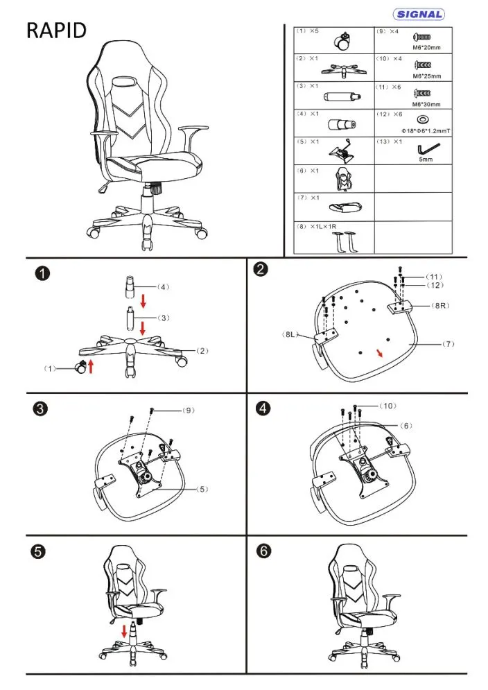 Fotel biurowy RAPID czarny/szary do biurka | MIRAT. w stylu  kolekcja