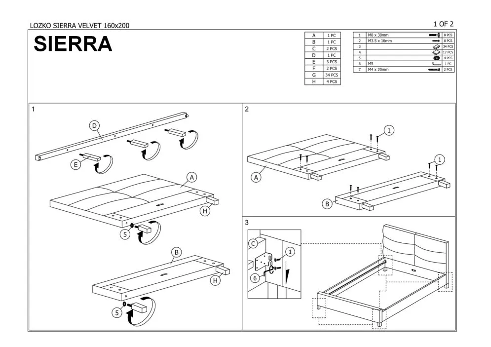 Łóżko tapicerowane SIERRA VELVET beżowe welurowe dwuosobowe | MIRAT. styl GLAMOUR