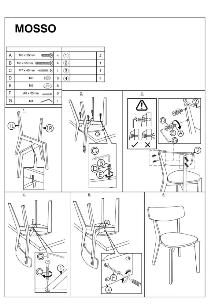 Krzesło MOSSO biały/dąb na drewnianych nogach do kuchni | MIRAT. styl SKANDYNAWSKI kolekcja MOSSO