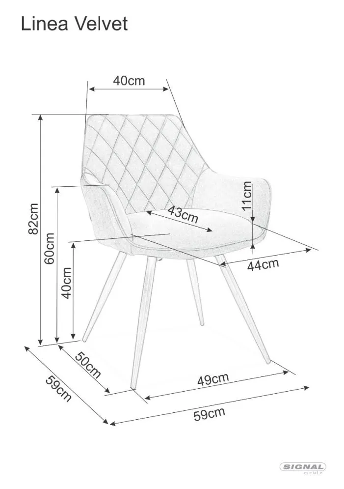 Krzesło LINEA VELVET zielone/czarne na metalowych nogach | MIRAT. w stylu GLAMOUR, LOFT kolekcja